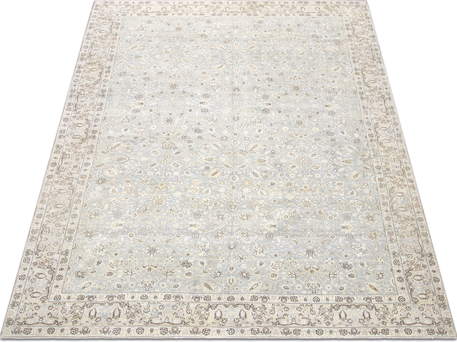 Semi Antique Persian Tabriz Rug - 8'9" x 12'4" - 230422