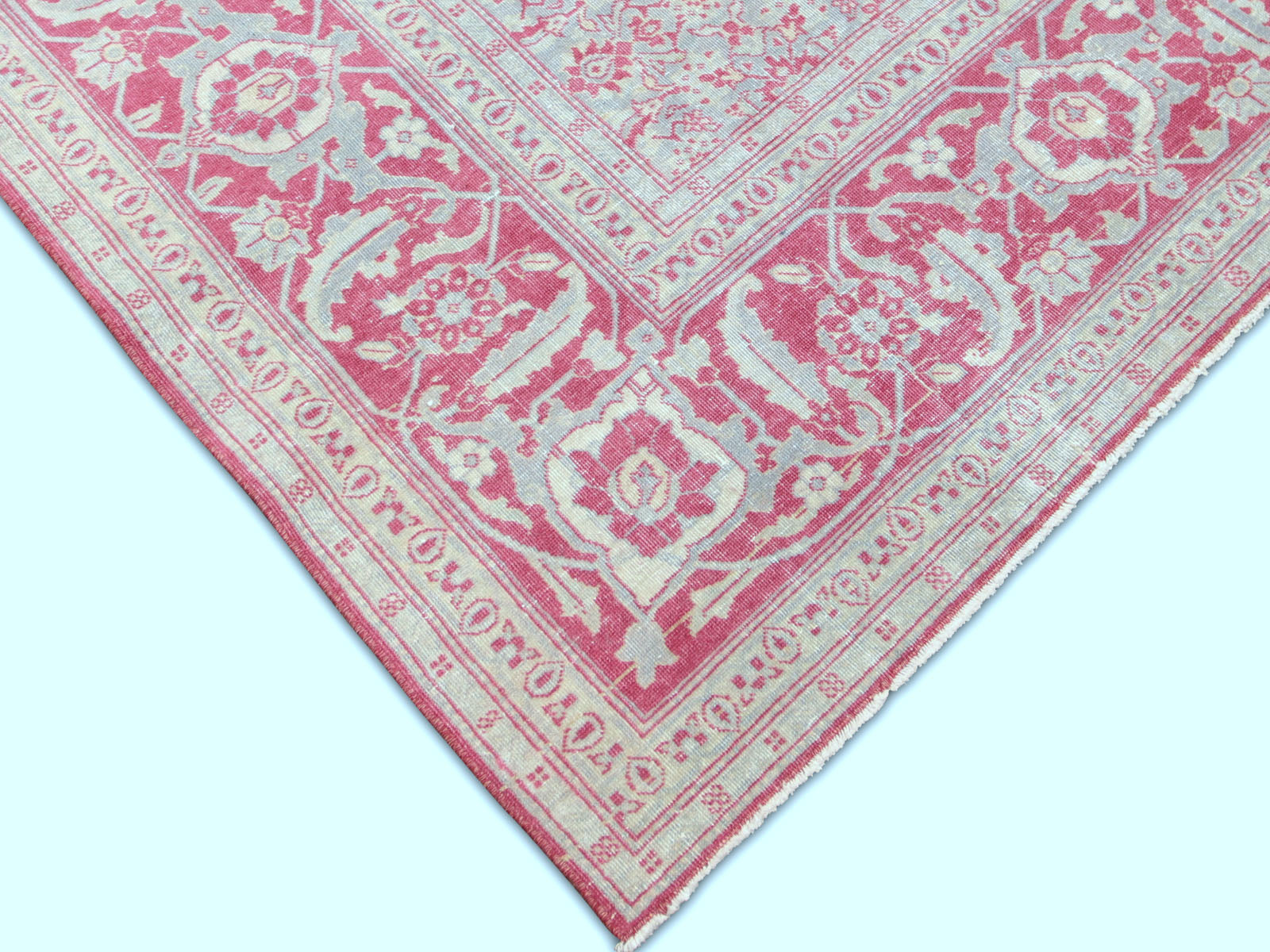 Semi Antique Persian Tabriz Rug - 8'1" x 11'0"