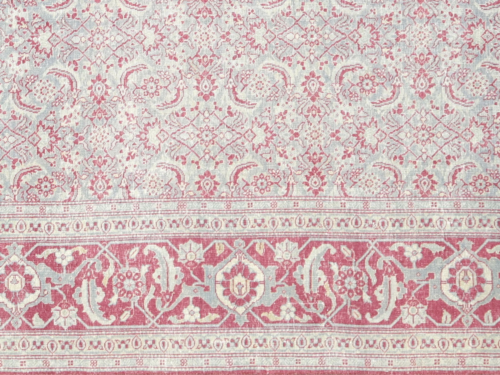 Semi Antique Persian Tabriz Rug - 8'1" x 11'0"