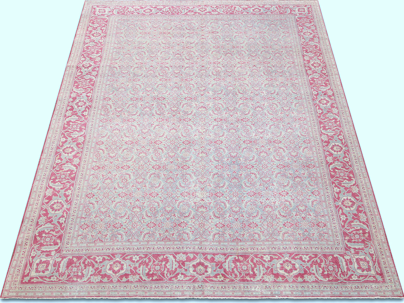 Semi Antique Persian Tabriz Rug - 8'1" x 11'0"