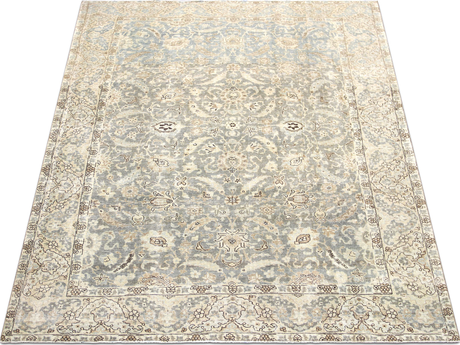 Semi Antique Persian Tabriz Rug - 7'0" x 9'9"