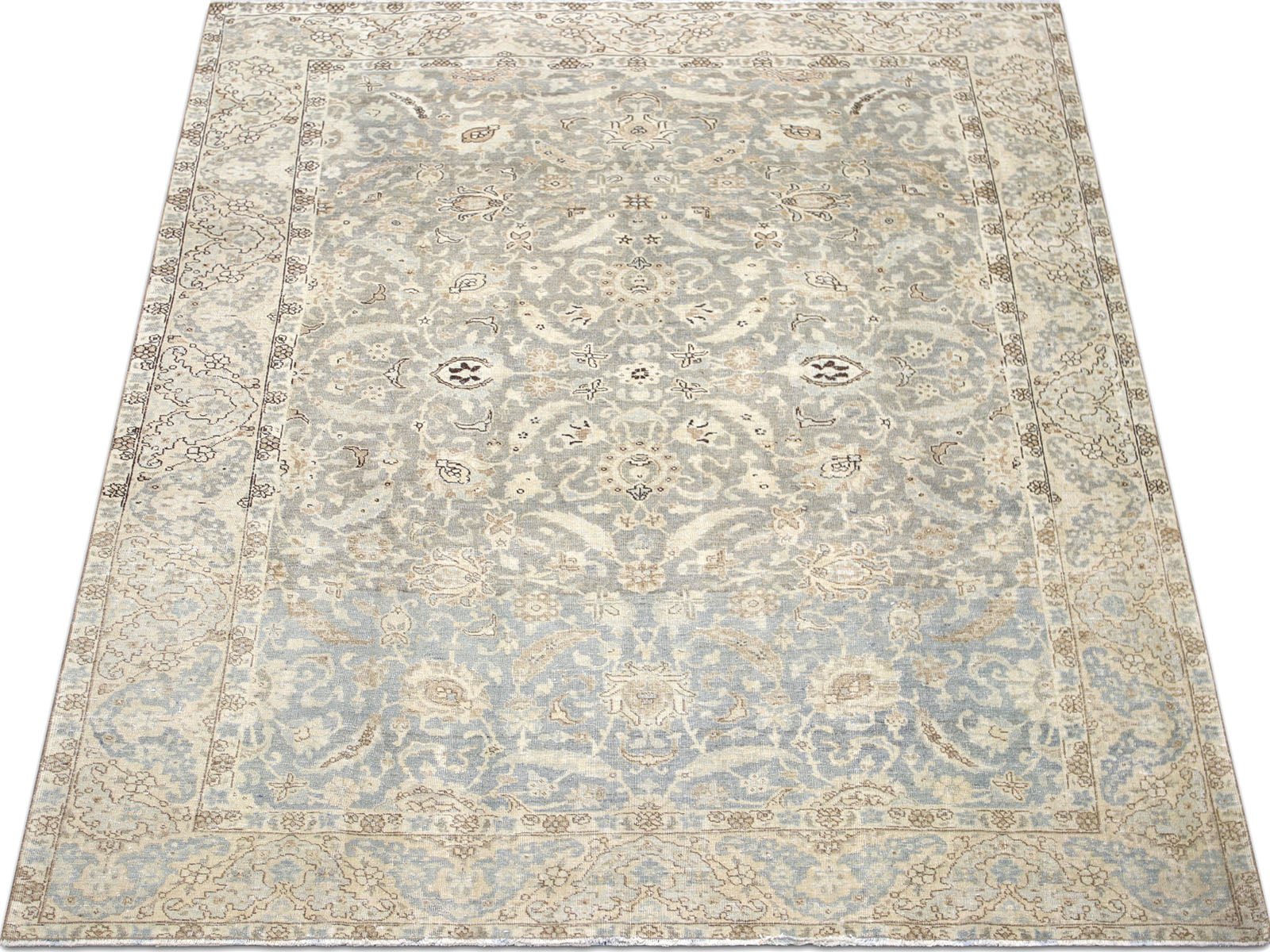 Semi Antique Persian Tabriz Rug - 7'0" x 9'9"