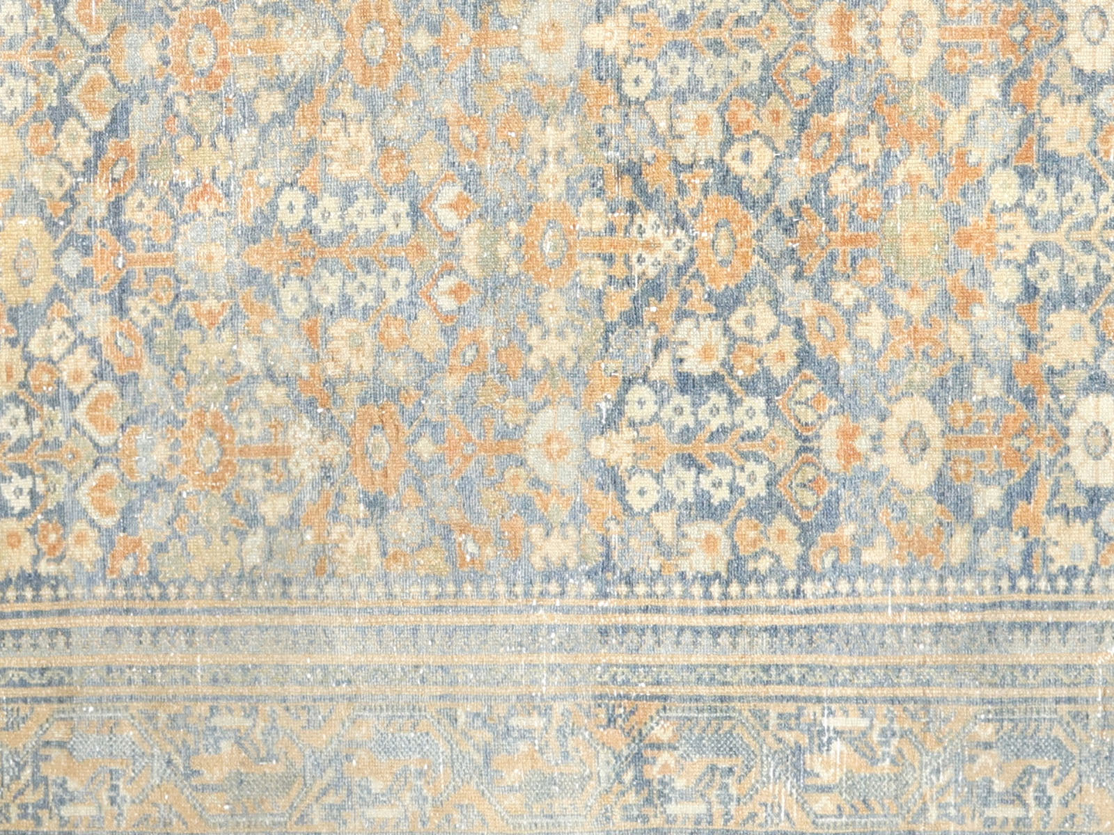 Semi Antique Persian Melayer Rug - 6'11" x 10'5" - 230427
