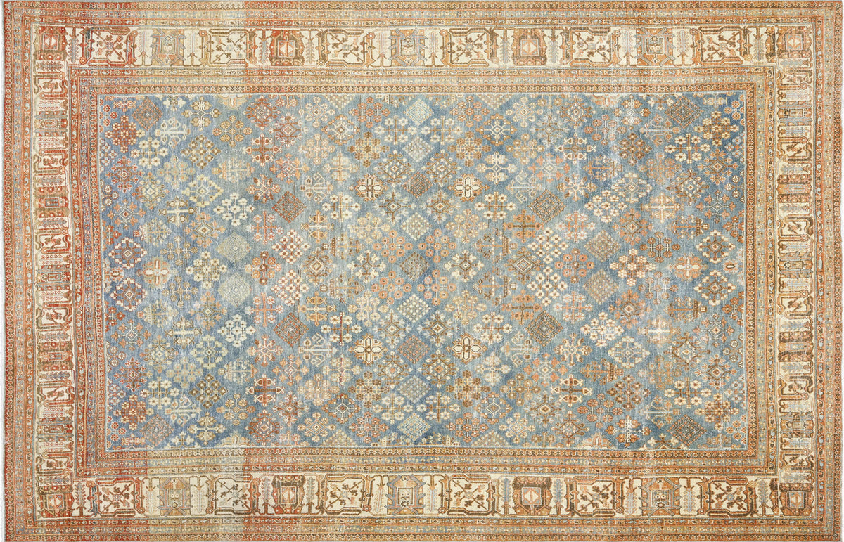 Semi Antique Persian Joshagan Rug - 7'4