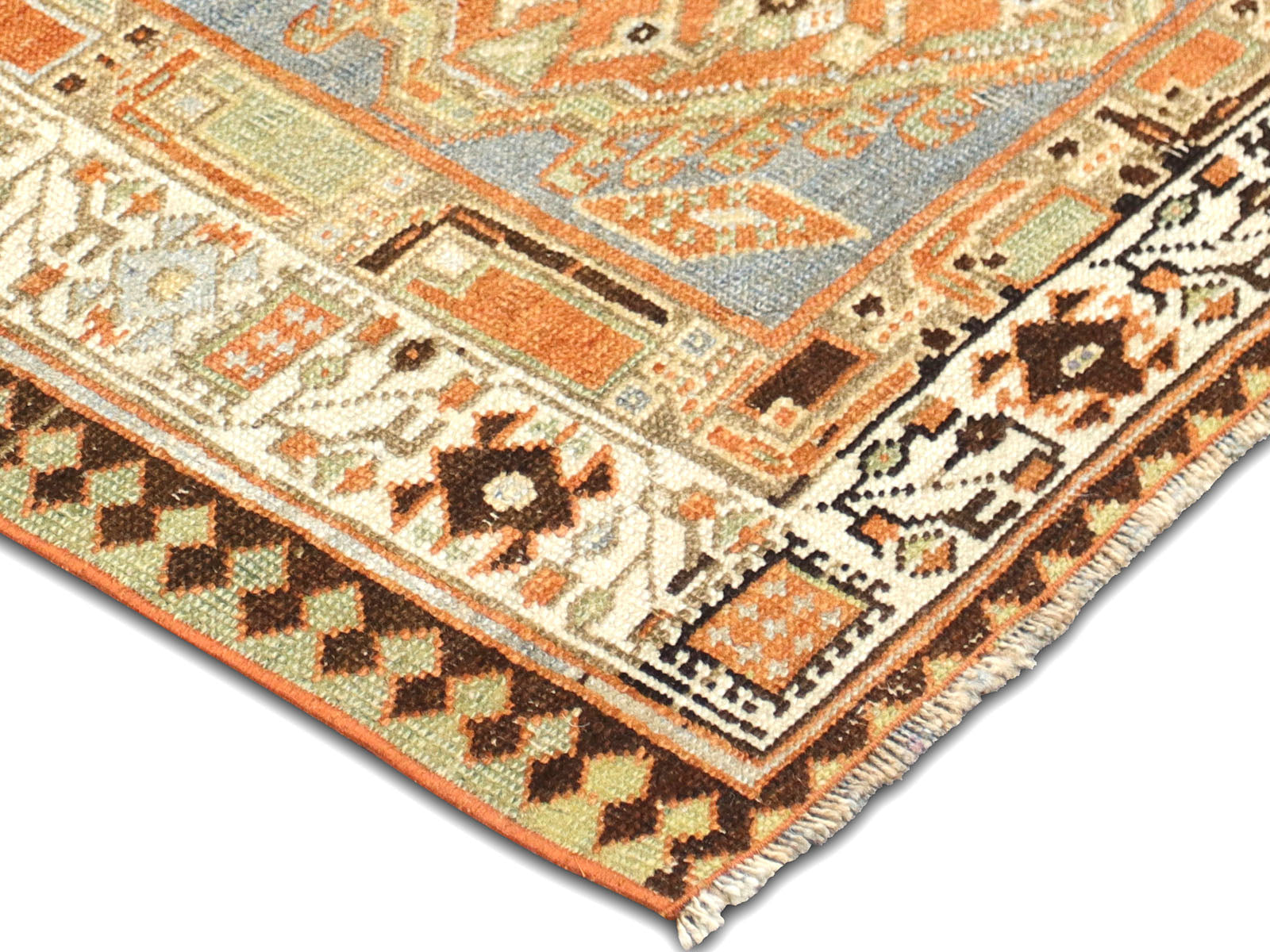 Semi Antique Persian Heriz Runner - 2'11" x 14'1"