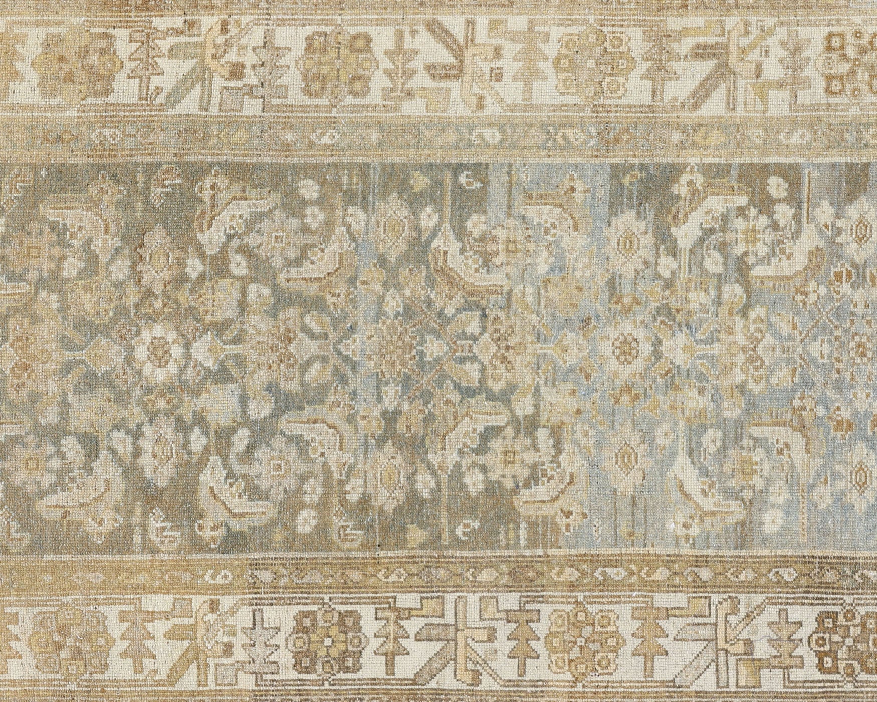 Semi Antique Persian Melayer Runner - 3'4" x 15'5"