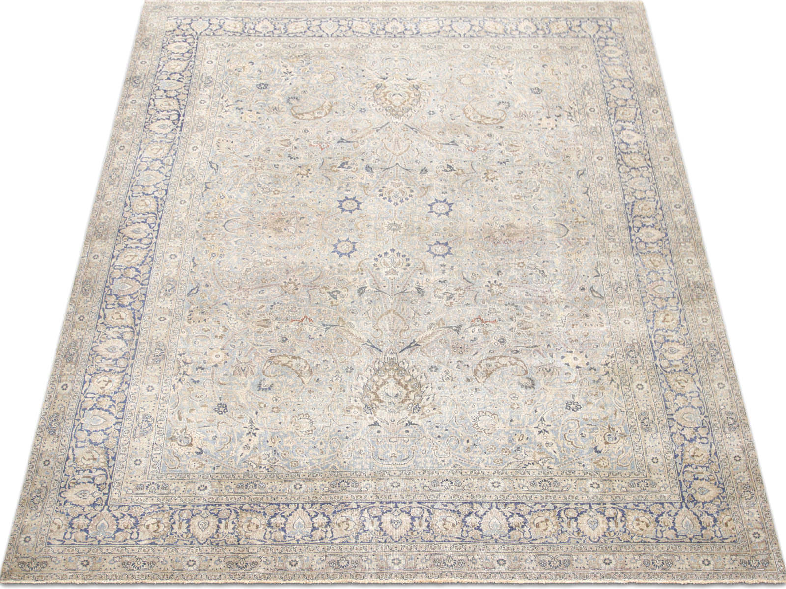 Semi Antique Persian Mahal Rug - 9'8" x 12'3"