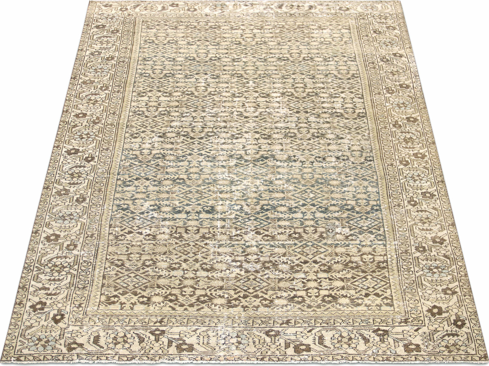 Semi Antique Persian Melayer Rug - 5'9" x 10'4"