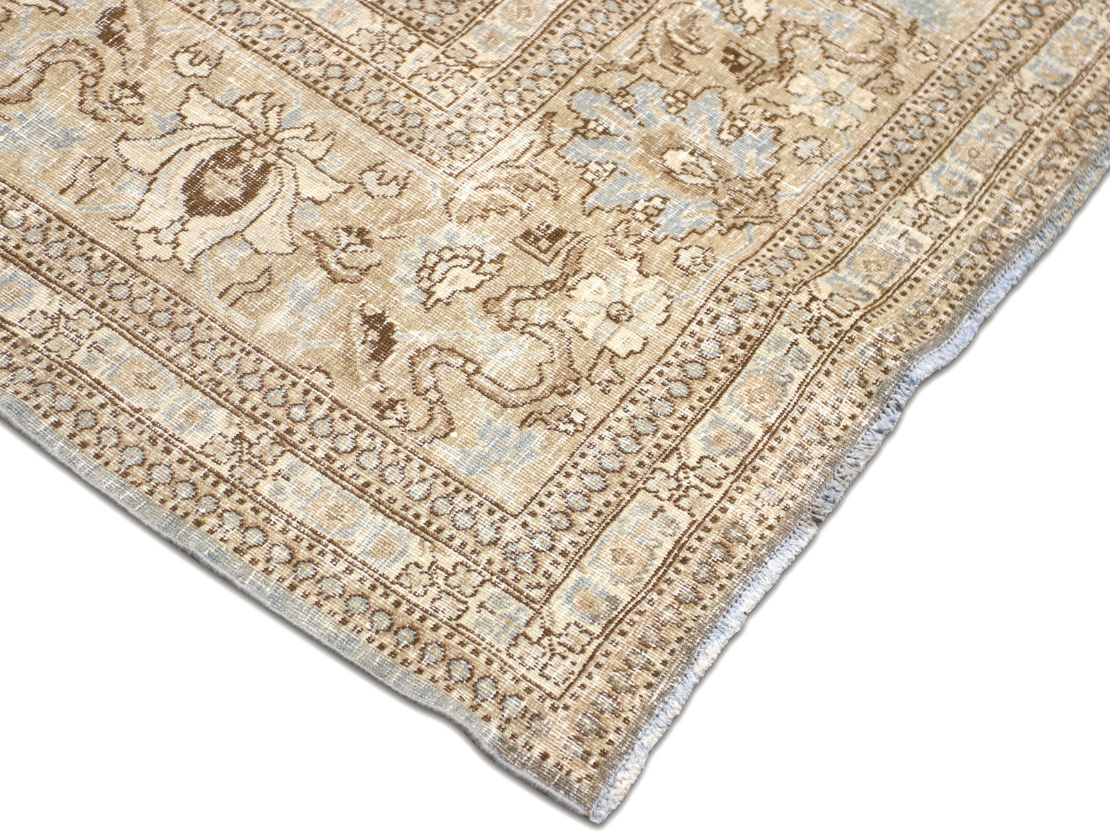Semi Antique Persian Tabriz Rug - 12'1" x 17'11"