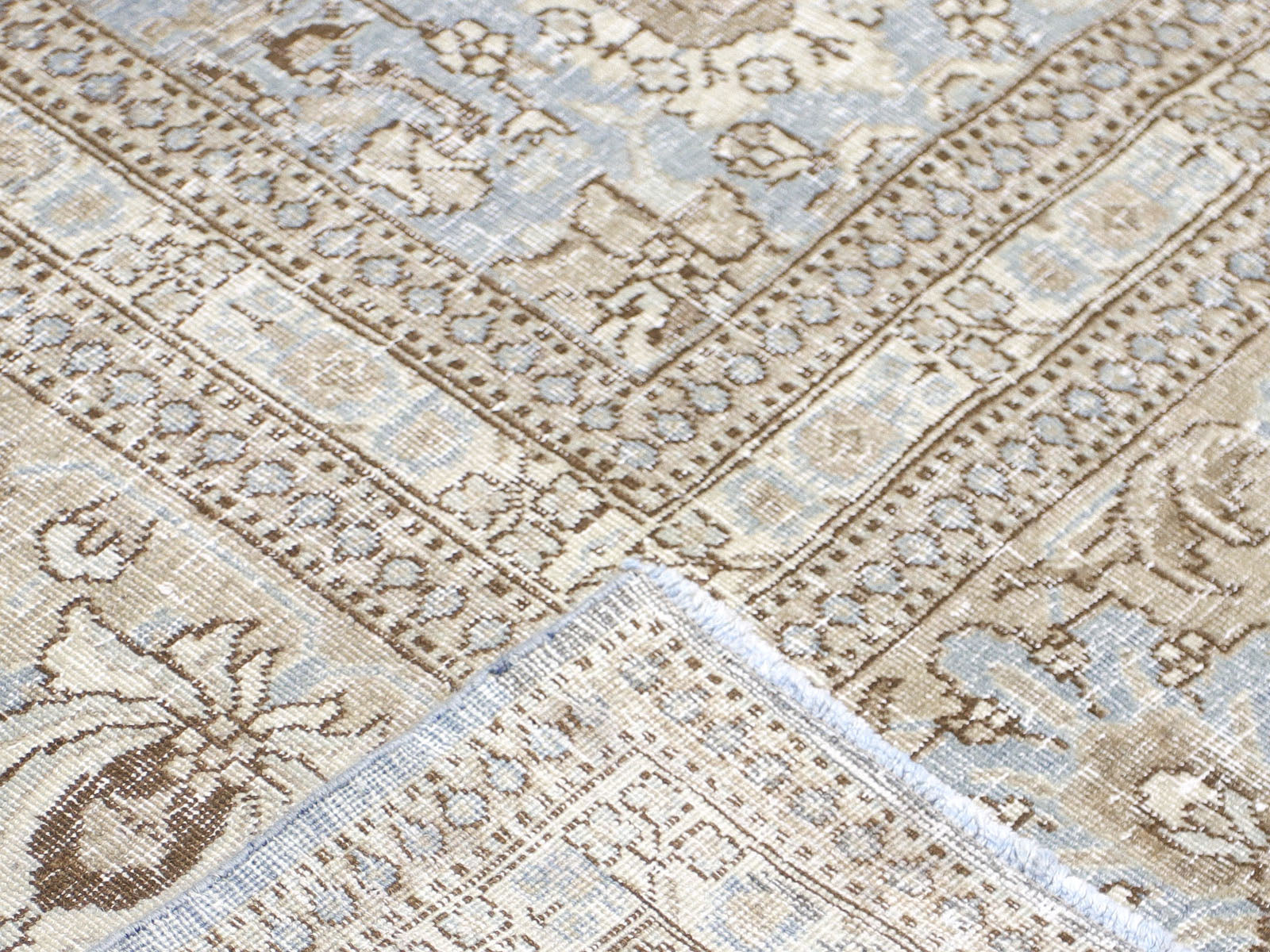 Semi Antique Persian Tabriz Rug - 12'1" x 17'11"
