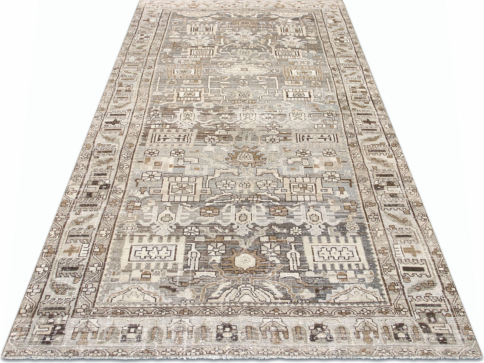 Semi Antique Persian Melayer Rug - 4'11" x 10'7"