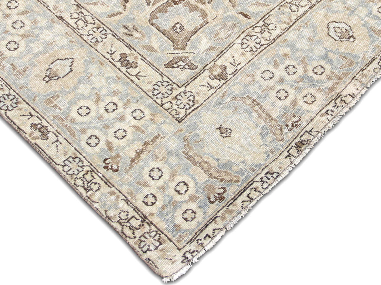 Semi Antique Persian Tabriz Rug - 7'7" x 10'6"