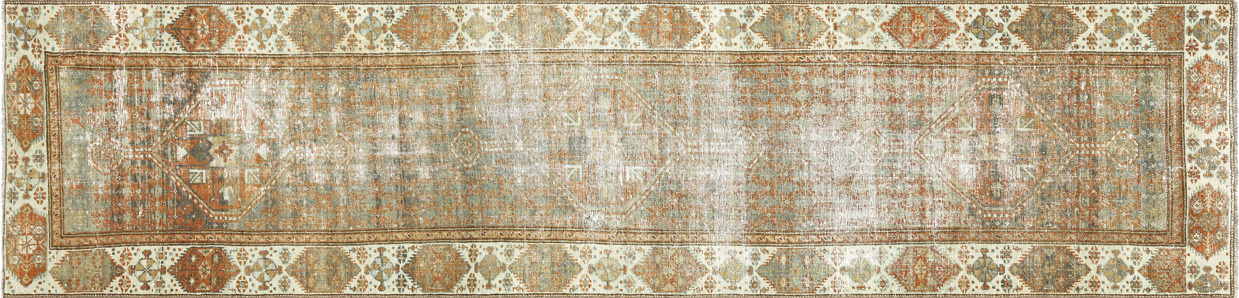 Semi Antique Persian Melayer Runner - 3'0" x 12'8"