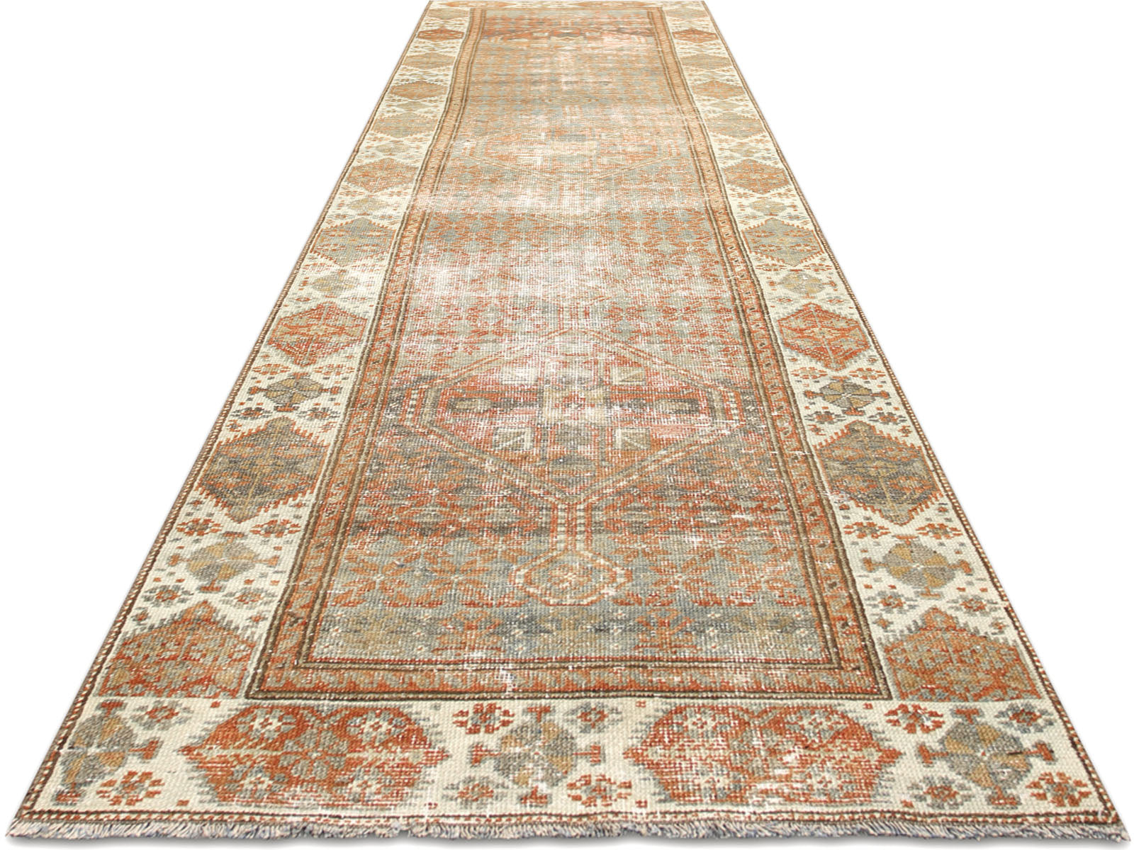 Semi Antique Persian Melayer Runner - 3'0" x 12'8"