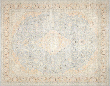 Semi Antique Persian Kashan Rug - 12'10" x 16'3"