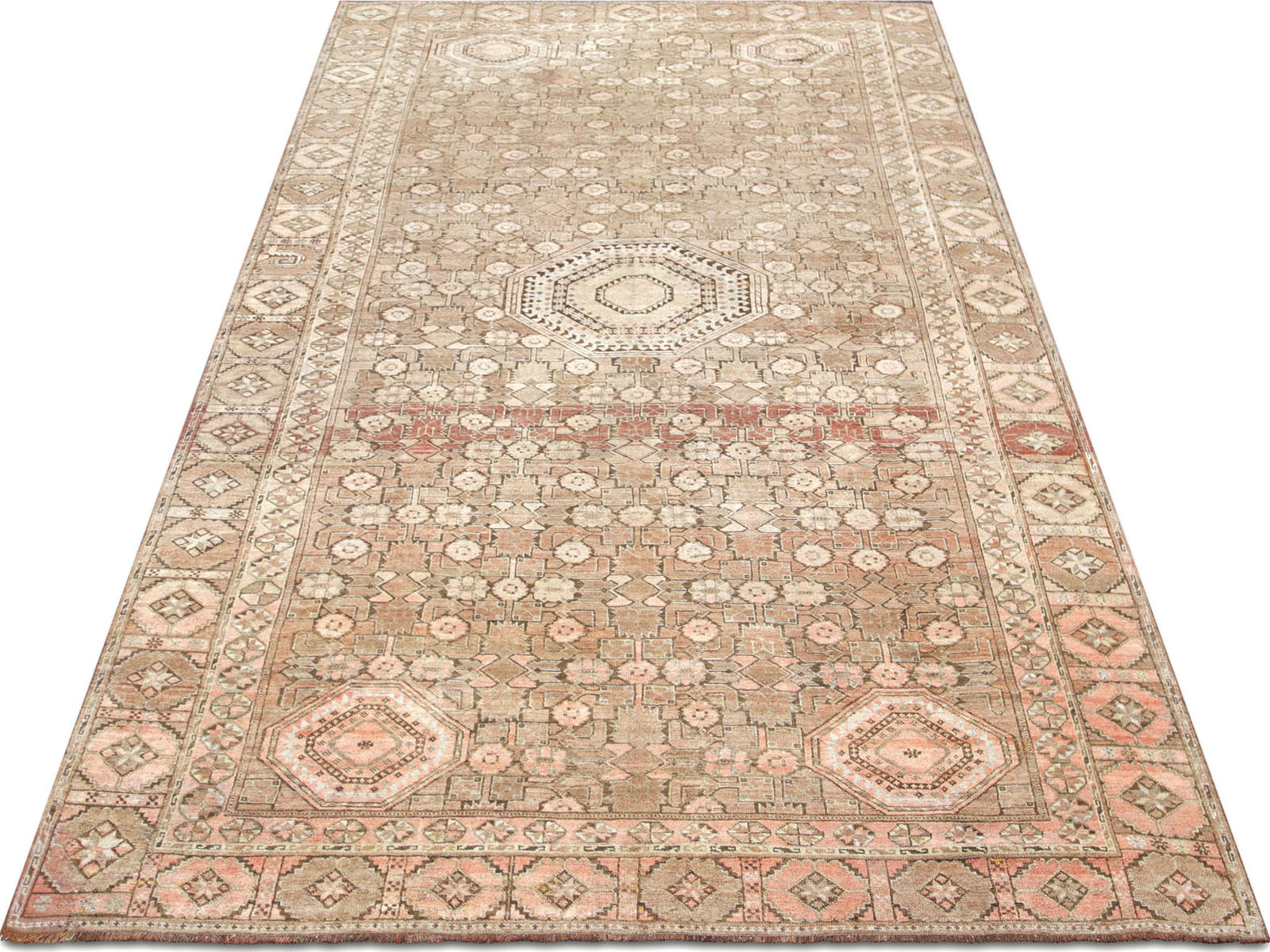 Antique Turcoman Beshir Rug - 8'0" x 15'2"