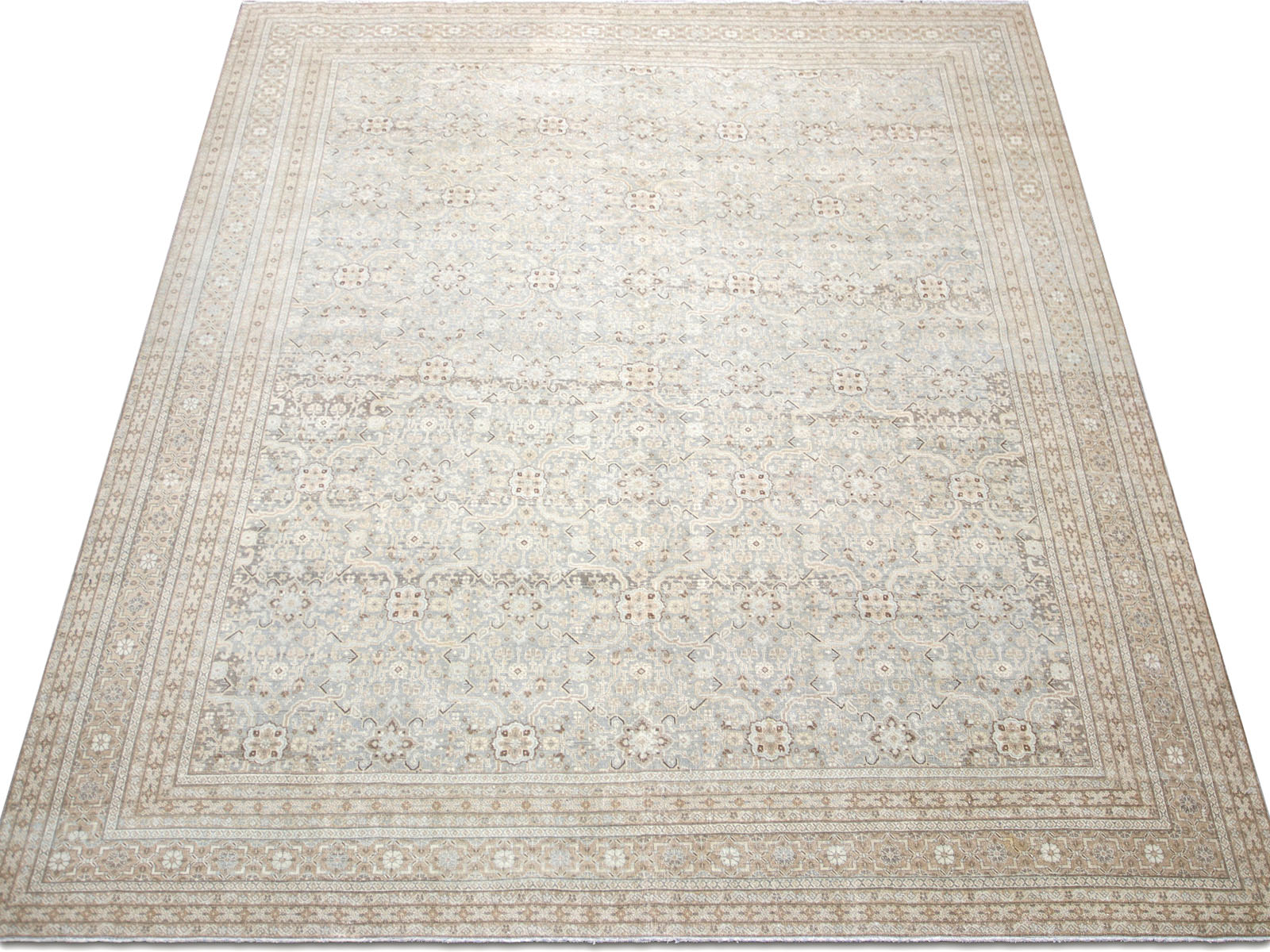 Semi Antique Persian Tabriz Rug - 11'1" x 13'7"