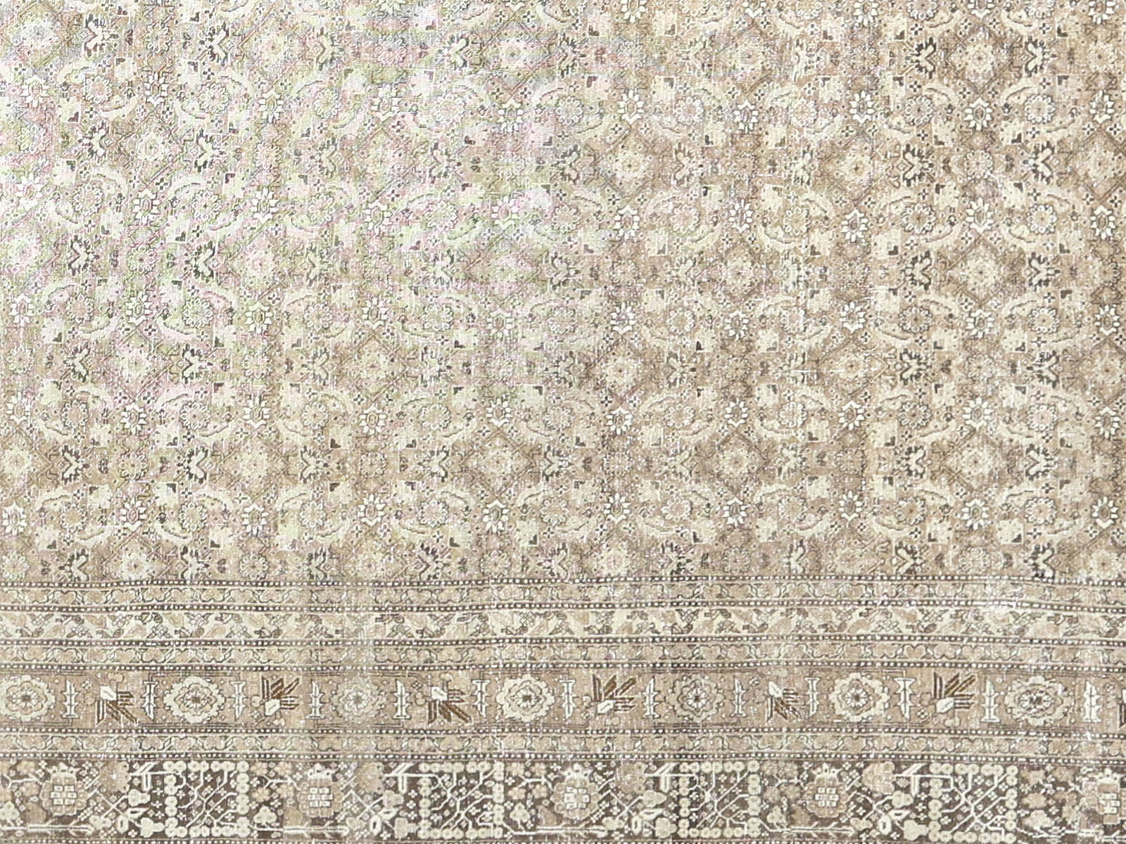 Antique Persian Tabriz Rug - 12'8" x 17'11"