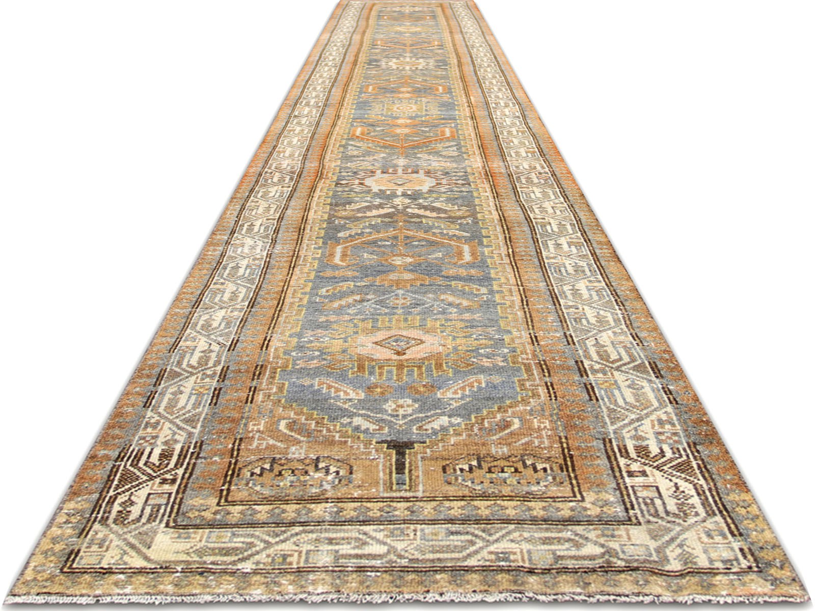 Antique Persian Melayer Runner - 2'8" x 18'1"