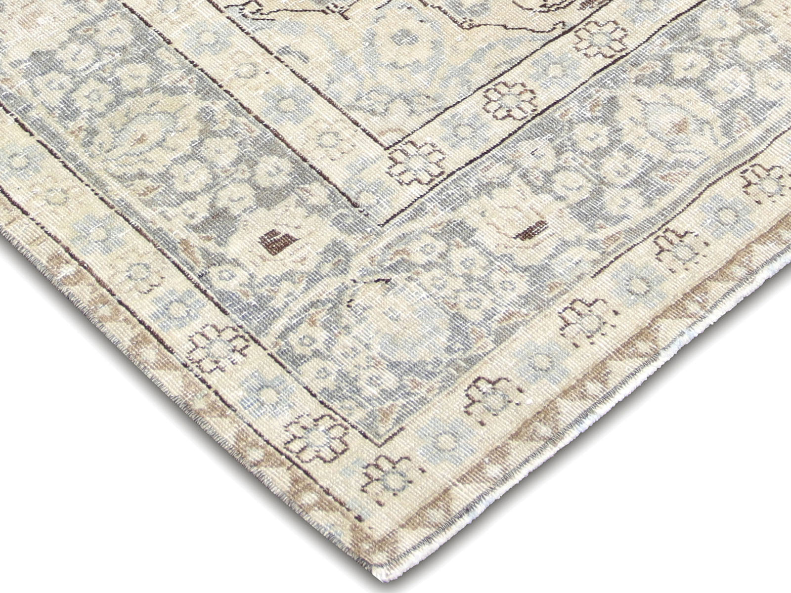 Semi Antique Persian Tabriz Rug - 6'2" x 9'3"