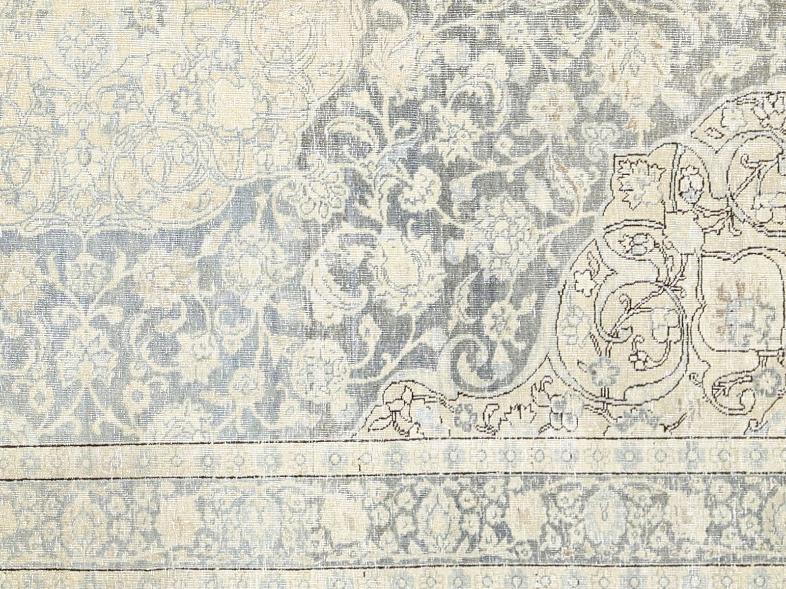 Semi Antique Persian Tabriz Rug - 6'2" x 9'3"