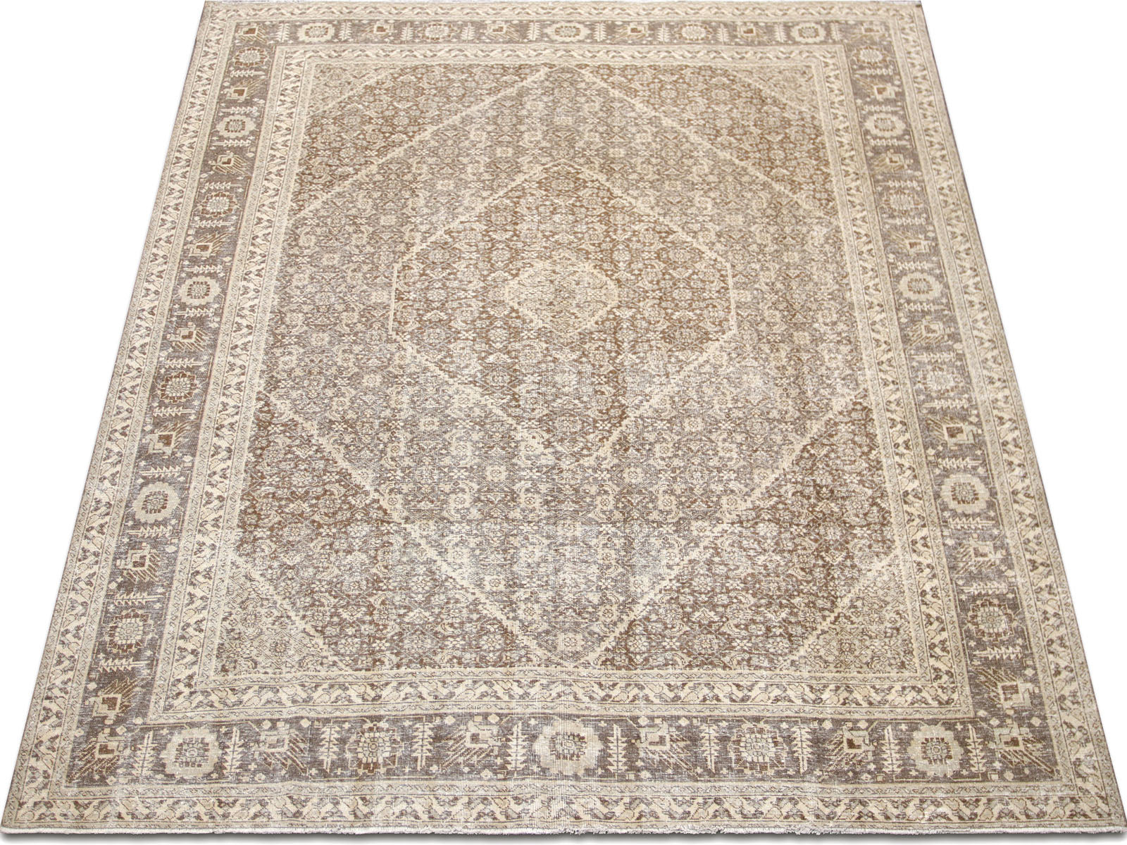 Semi Antique Persian Tabriz Rug - 8'1" x 10'10"