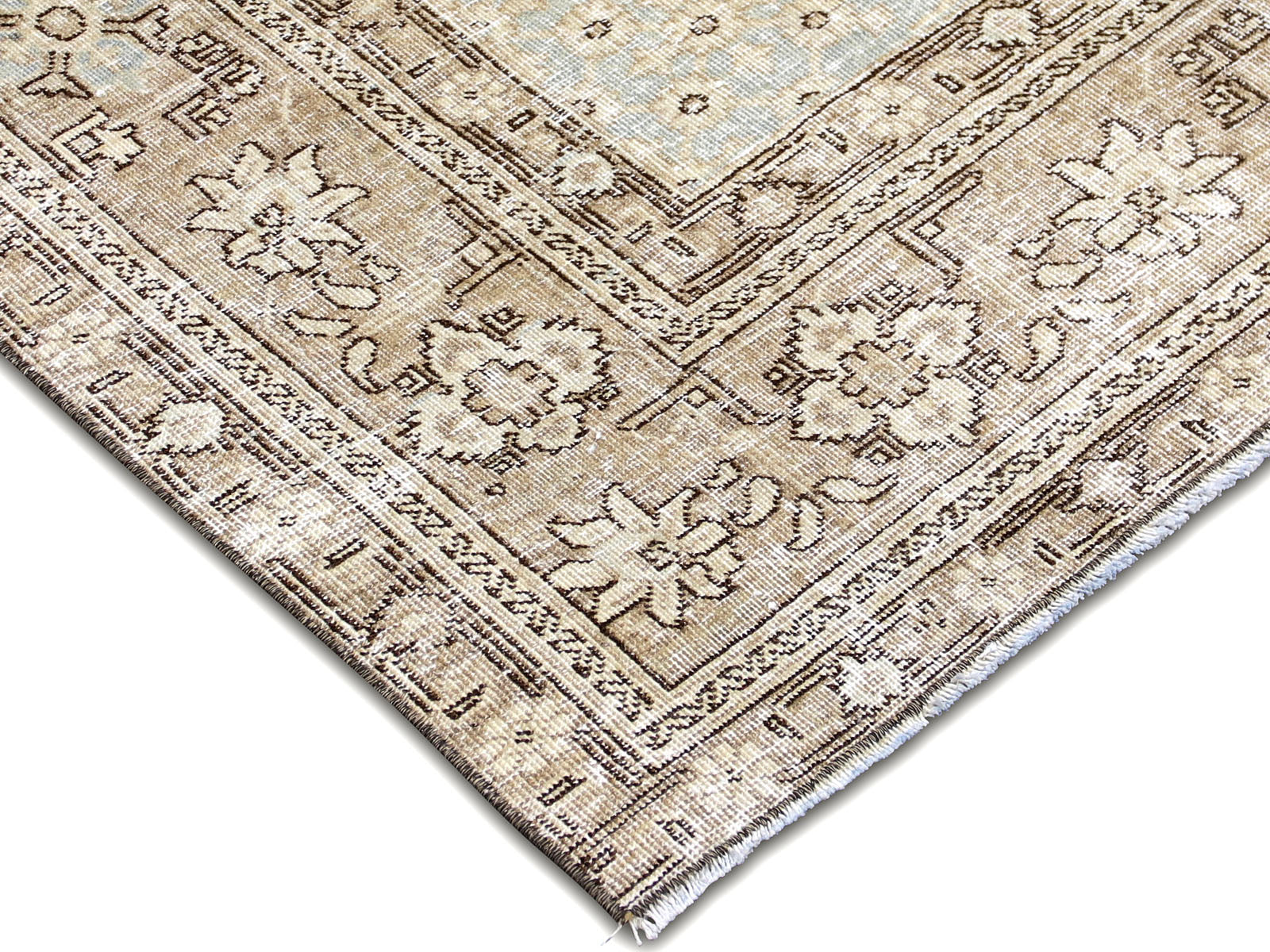 Semi Antique Persian Tabriz Rug - 6'5" x 9'6"