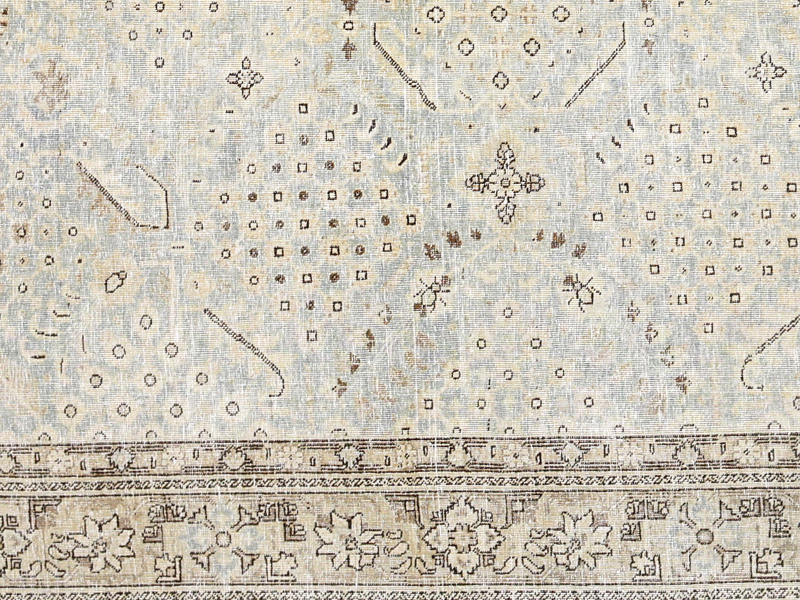 Semi Antique Persian Tabriz Rug - 6'5" x 9'6"