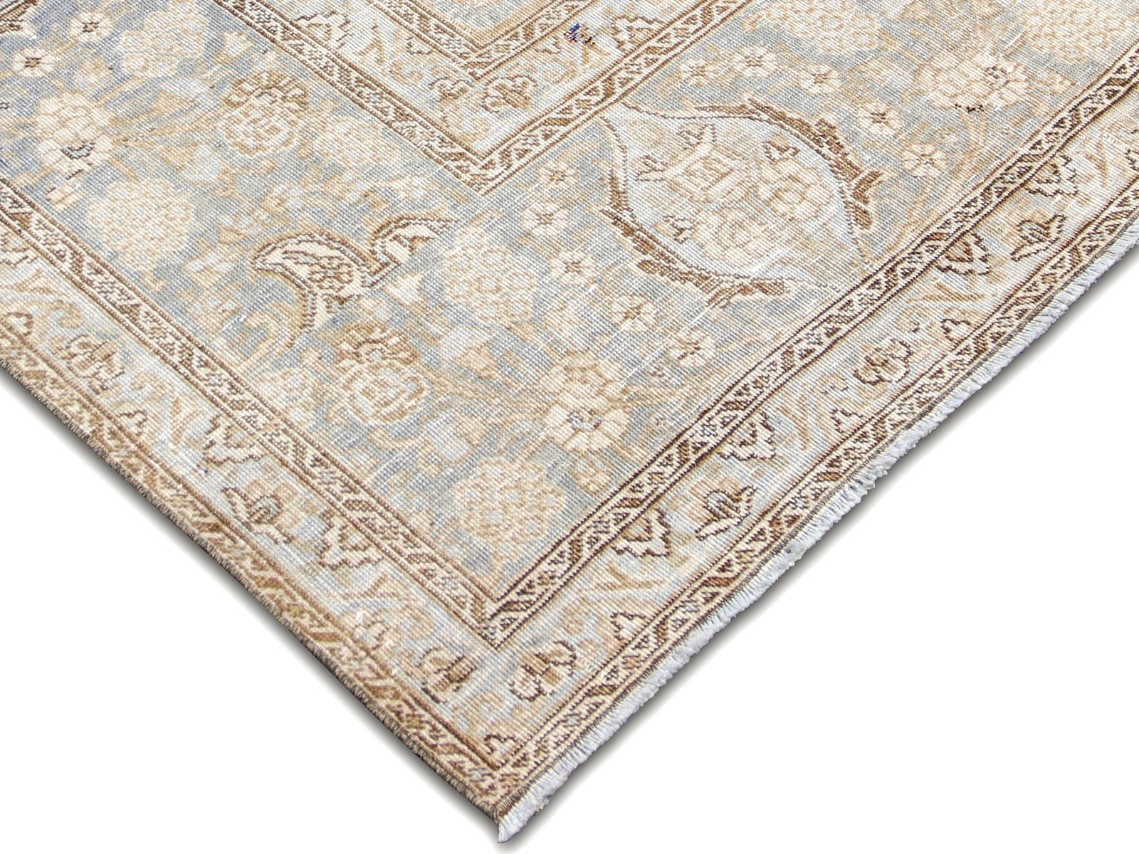 Semi Antique Persian Tabriz Rug - 9'8" x 13'0"