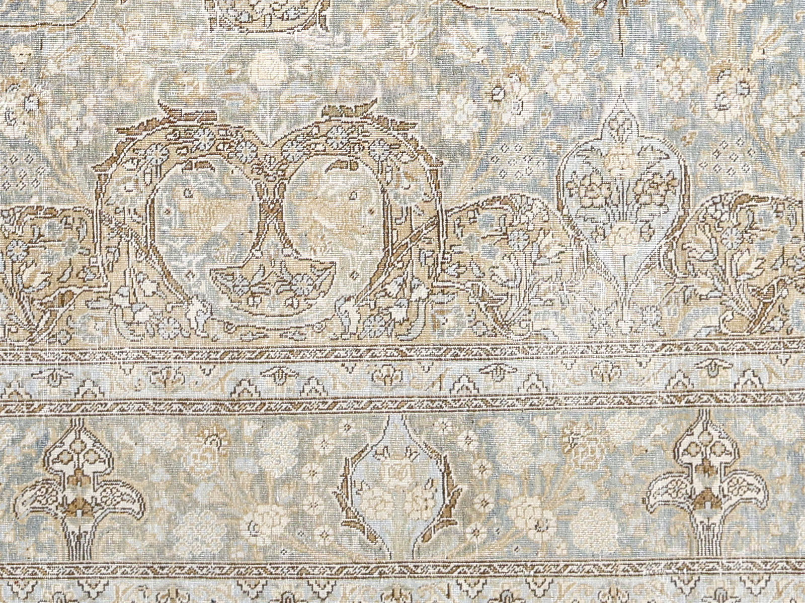 Semi Antique Persian Tabriz Rug - 9'8" x 13'0"
