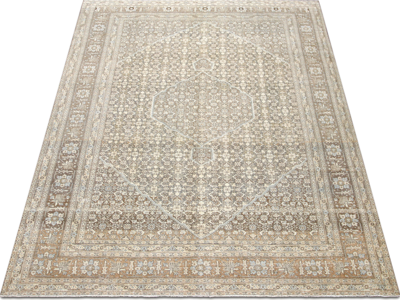 Semi Antique Persian Tabriz Rug - 8'3" x 11'0"