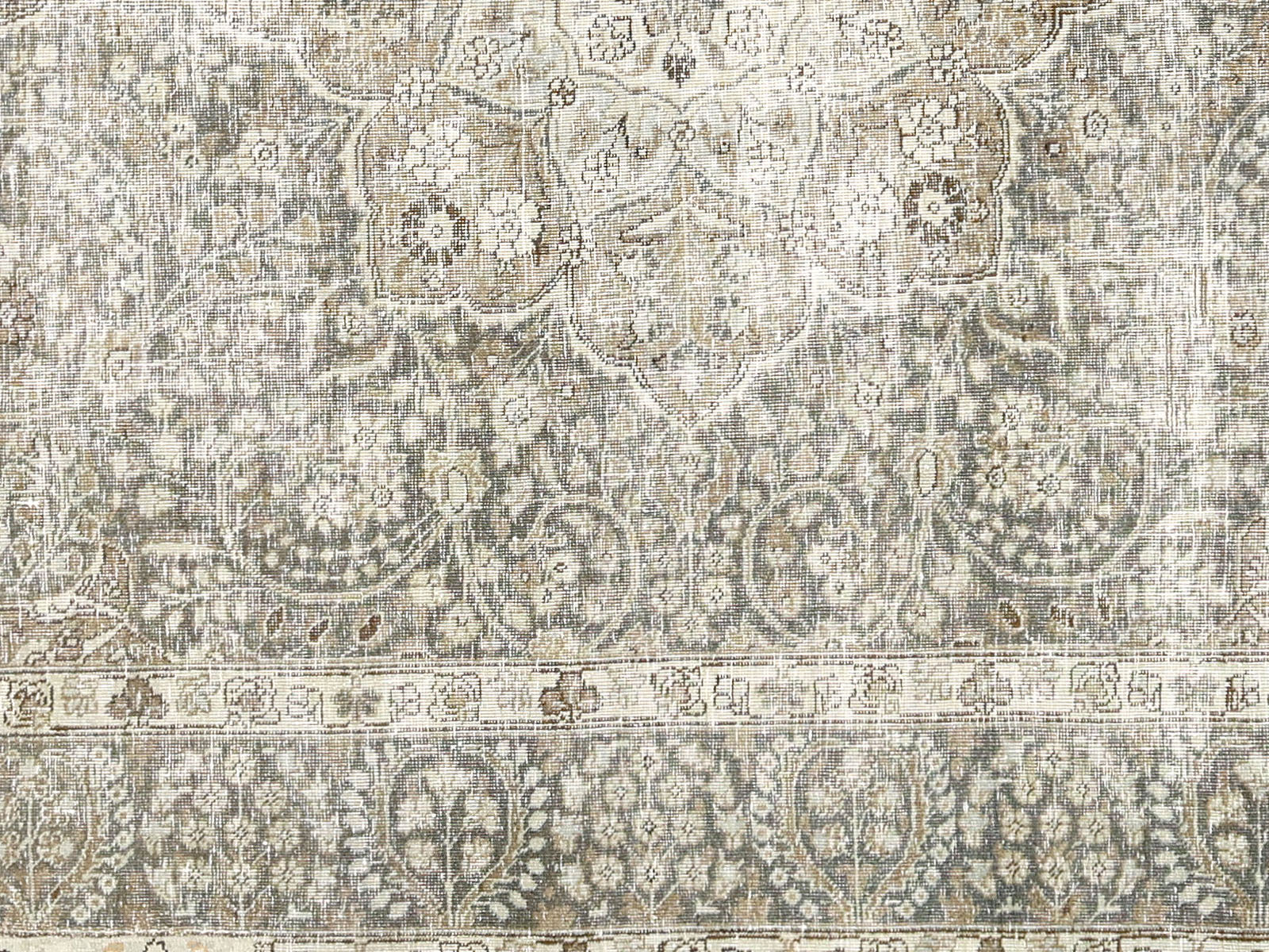 Semi Antique Persian Tabriz Rug - 5'10" x 9'4"