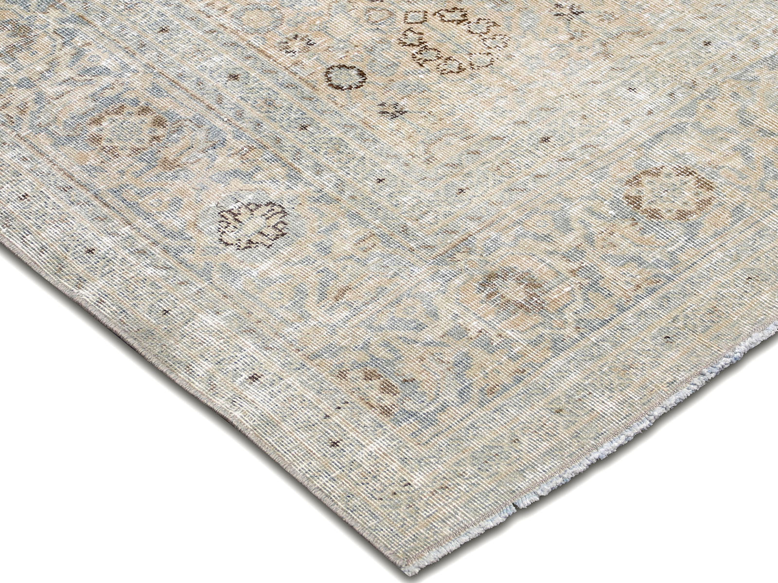 Semi Antique Persian Tabriz Rug - 6'10" x 9'11"