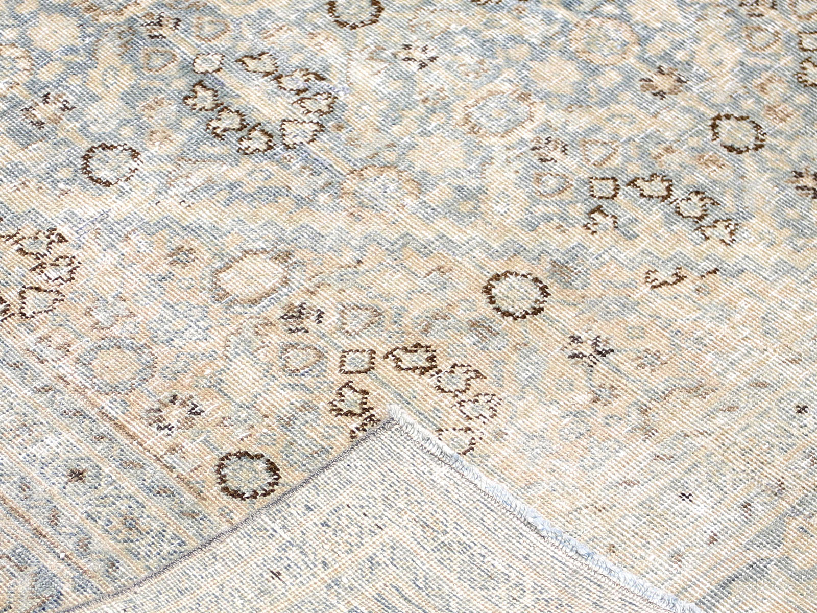 Semi Antique Persian Tabriz Rug - 6'10" x 9'11"