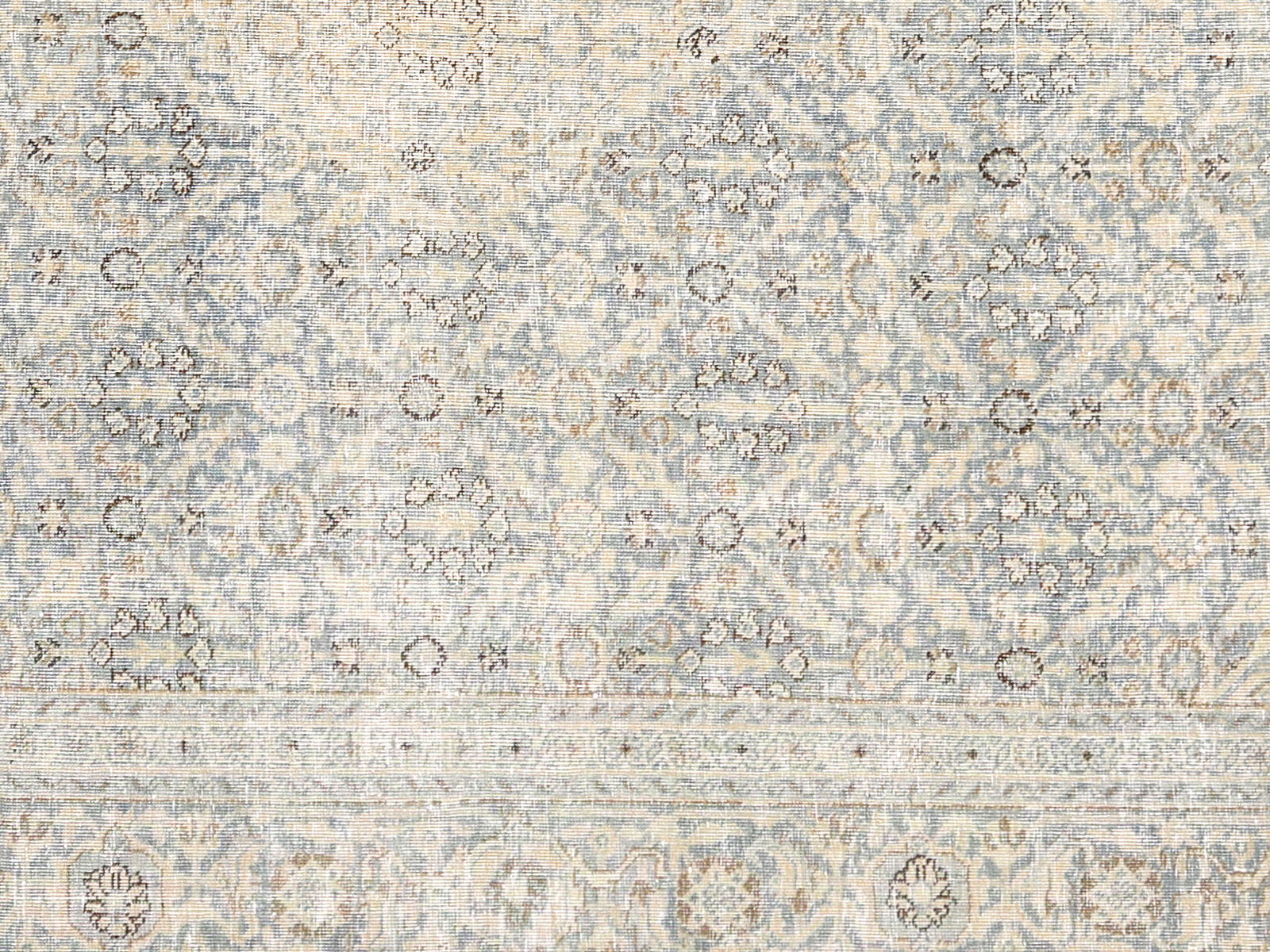 Semi Antique Persian Tabriz Rug - 6'10" x 9'11"