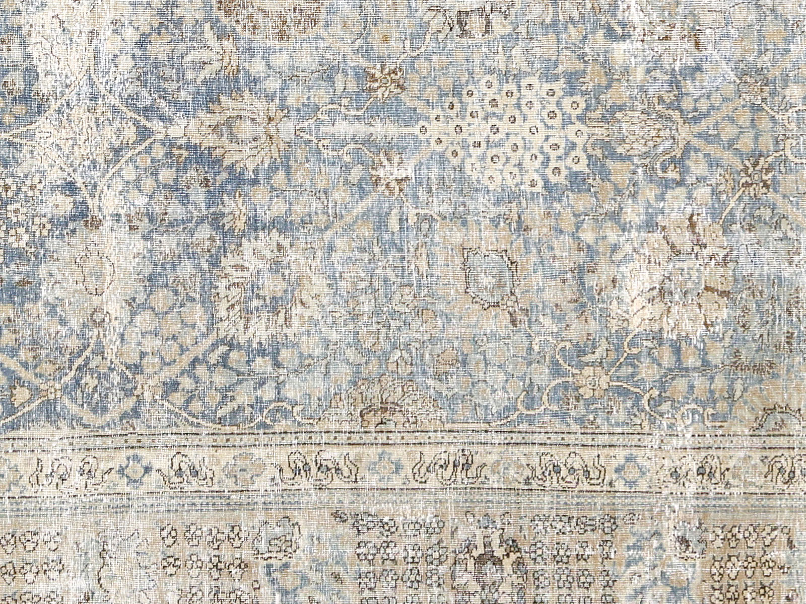 Semi Antique Persian Tabriz Rug - 8'8" x 11'10"