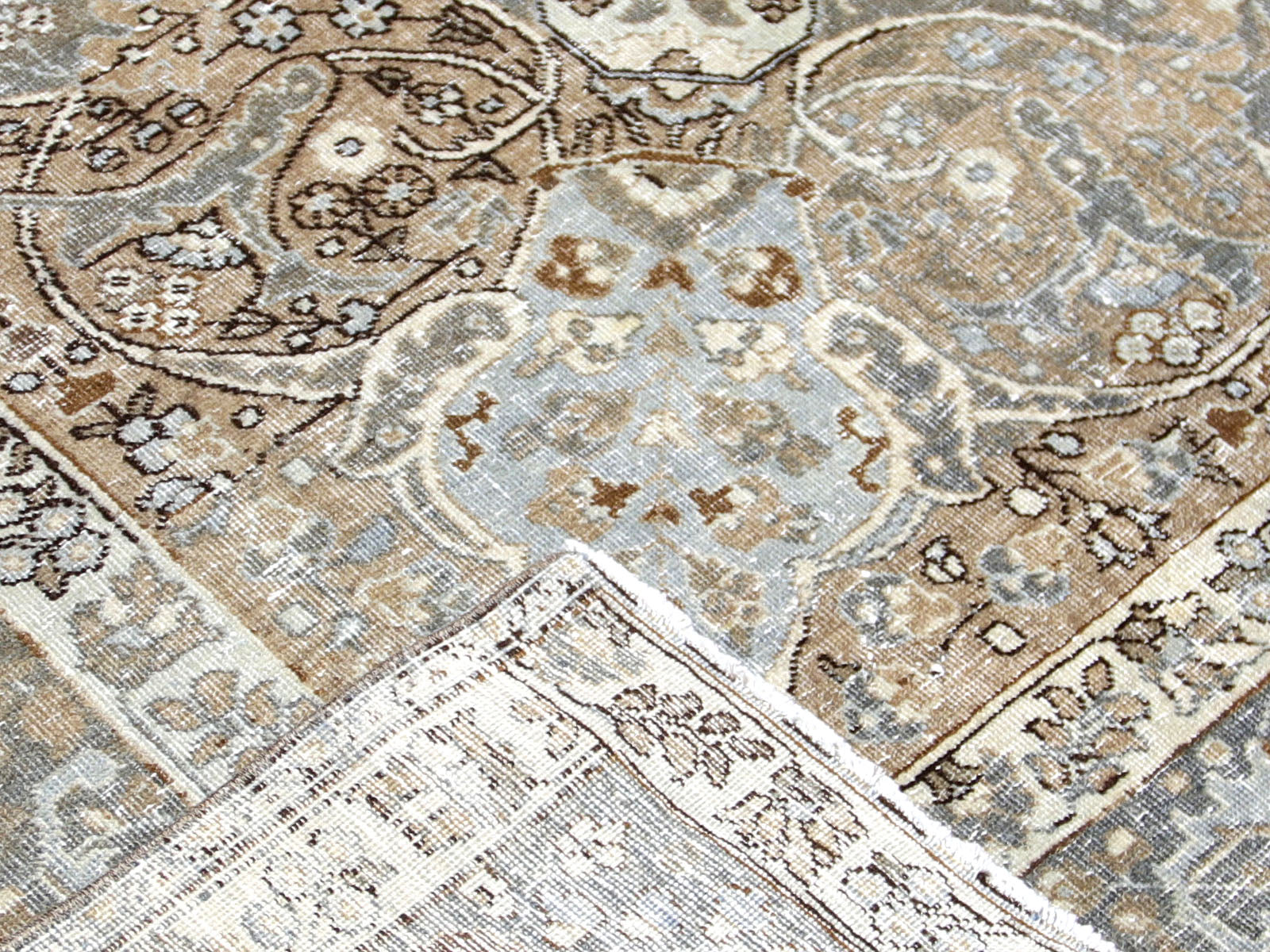 Semi Antique Persian Tabriz Rug - 9'3" x 12'7"