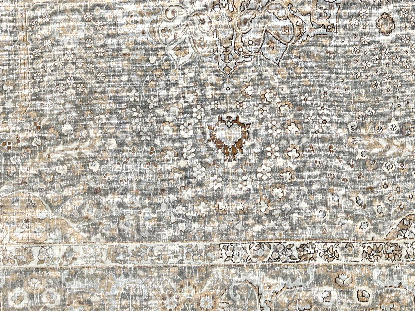 Semi Antique Persian Tabriz Rug - 9'3" x 12'7"