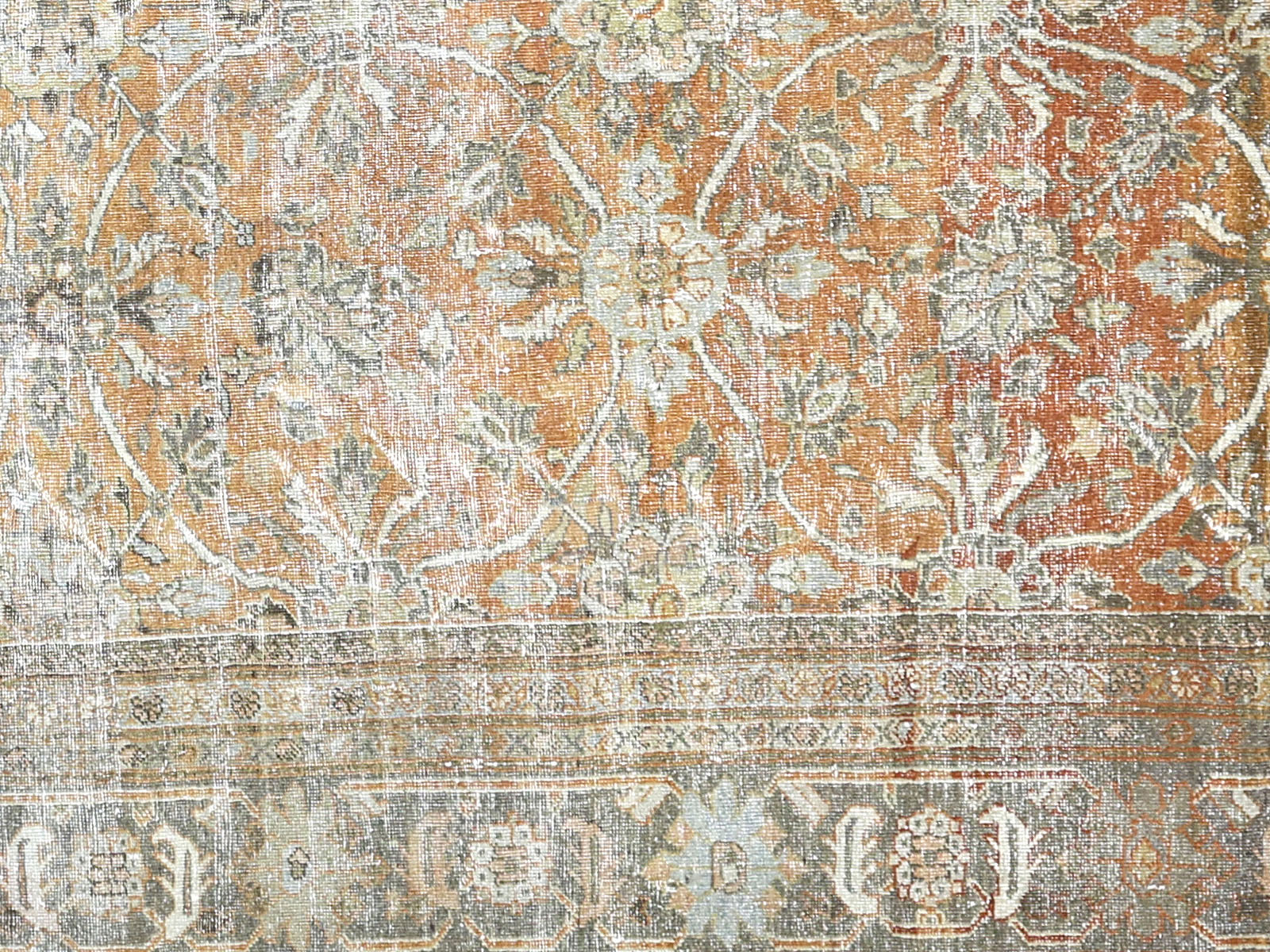 Antique Persian Mahal Rug - 10'2" x 12'11"