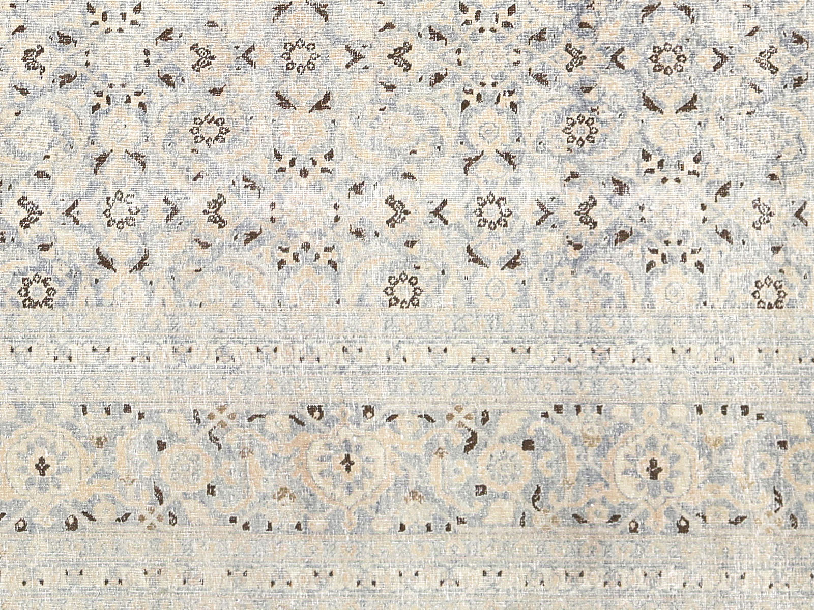 Semi Antique Persian Tabriz Rug - 9'1" x 11'11"