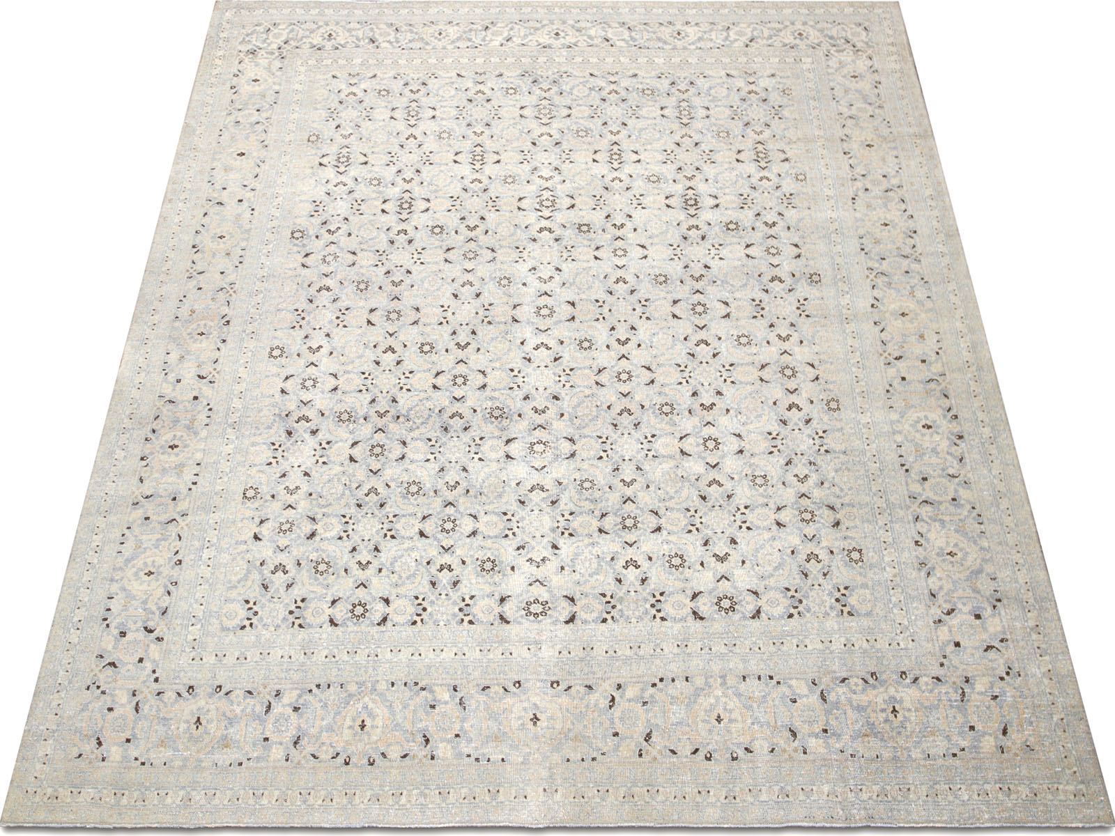 Semi Antique Persian Tabriz Rug - 9'1" x 11'11"