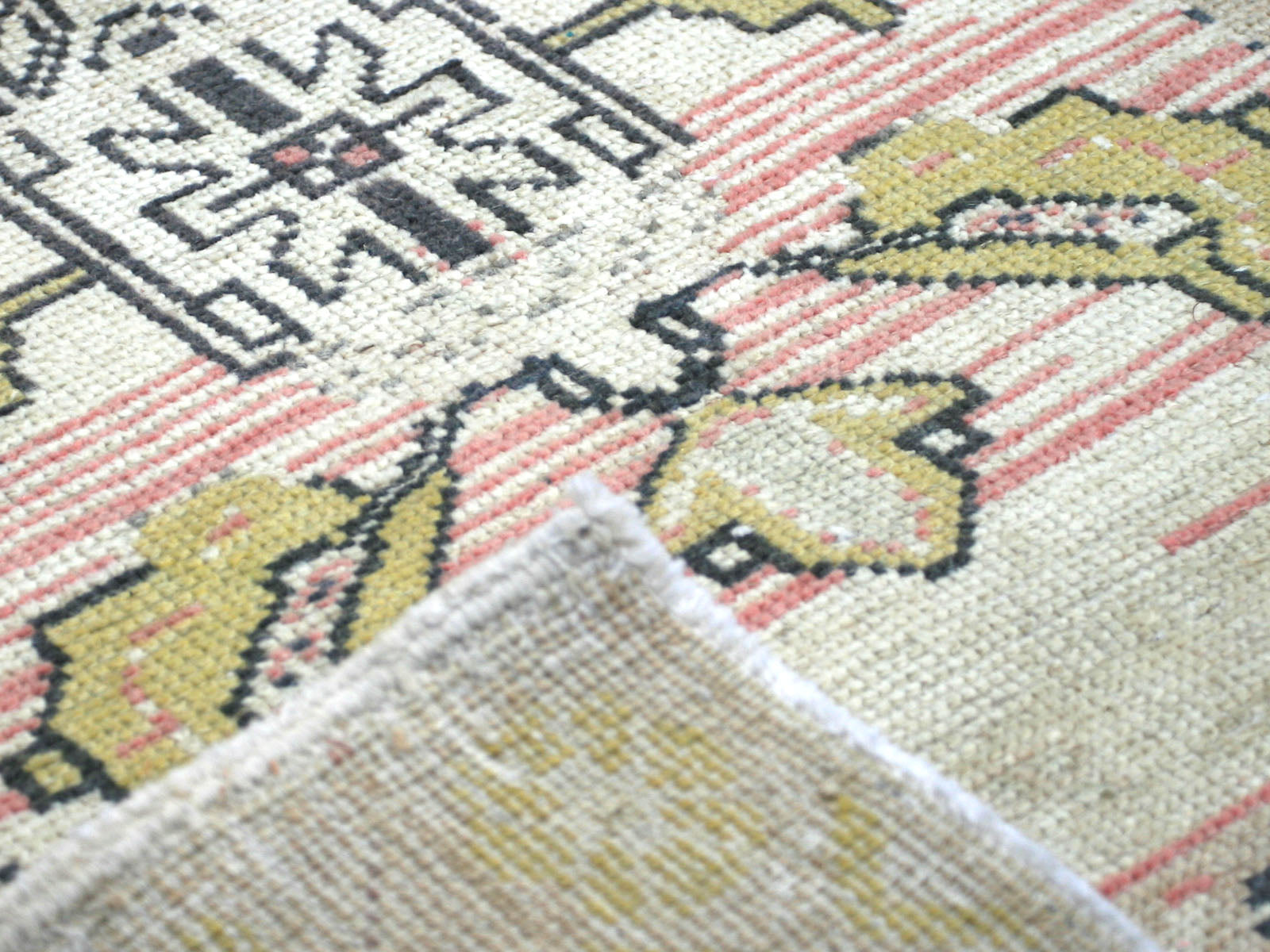 Vintage Turkish Oushak Yastic - 1'10" x 4'2"