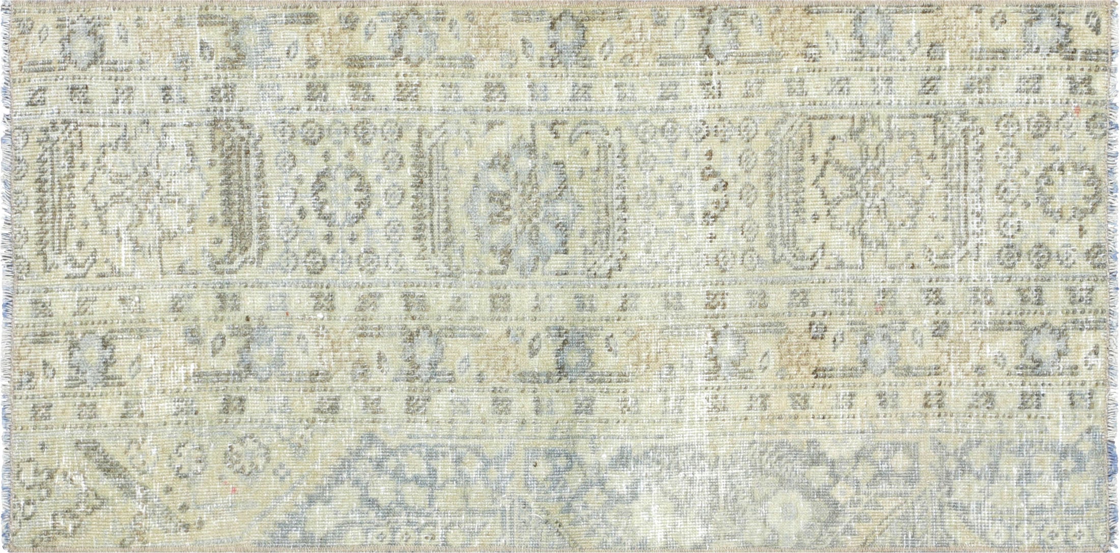 Semi Antique Persian Tabriz Yastic - 1'8" x 3'4"