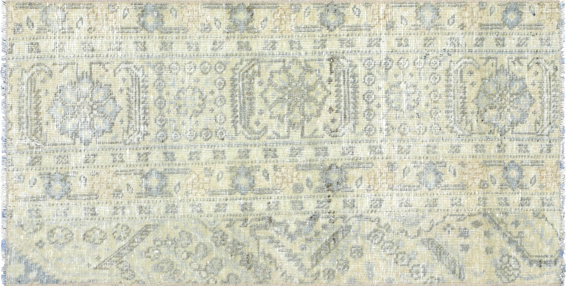 Semi Antique Persian Tabriz Yastic - 1'8" x 3'2"