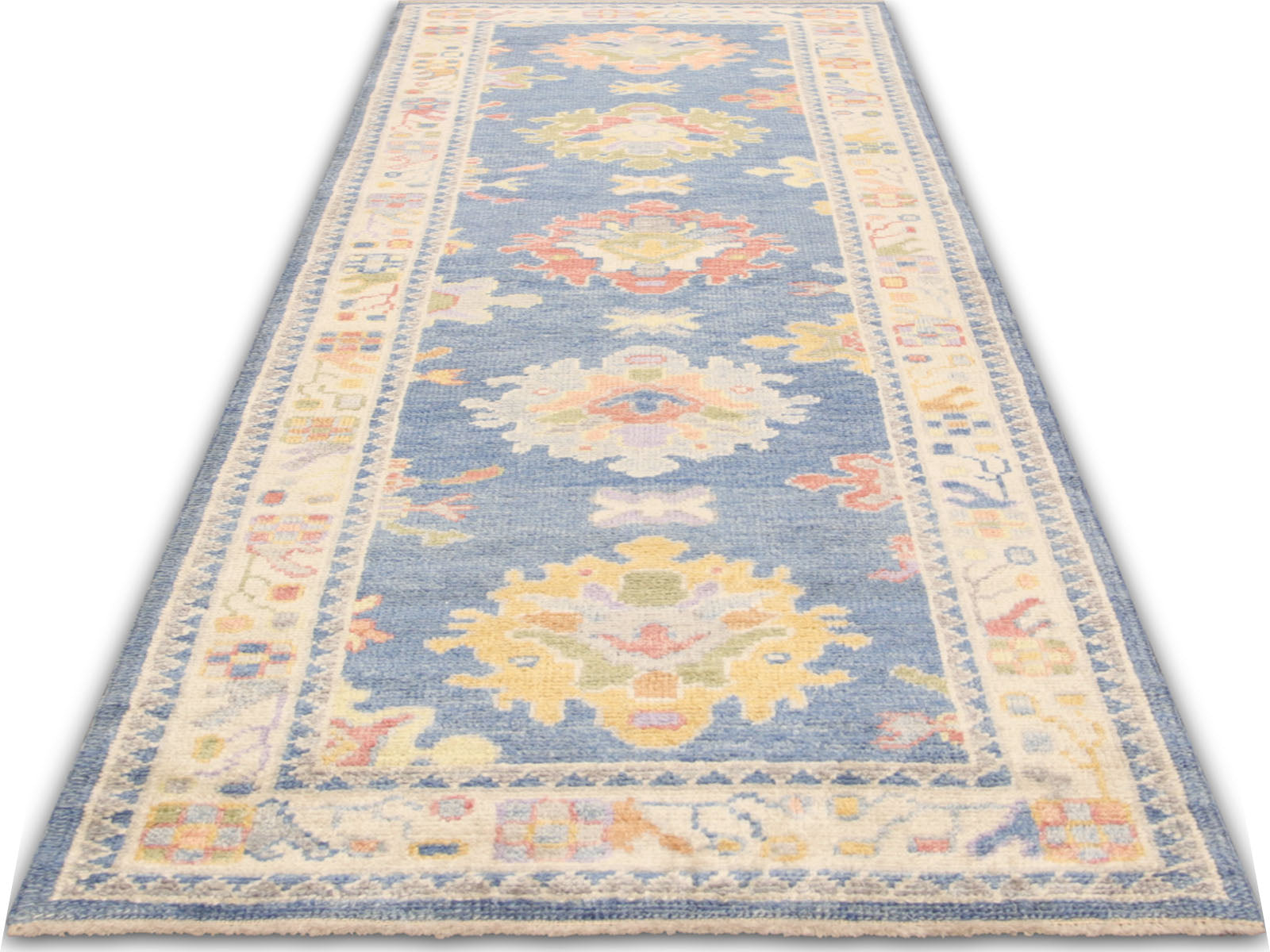 Vintage Turkish Oushak Runner - 3'1 x 8'9"
