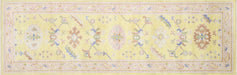 Vintage Turkish Oushak Runner - 3' x 9'4"