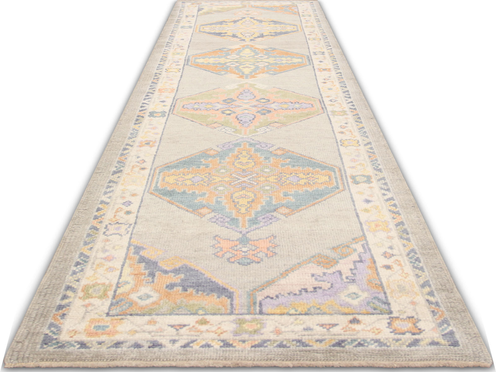 Vintage Turkish Oushak Runner - 2'9 x 11'8"