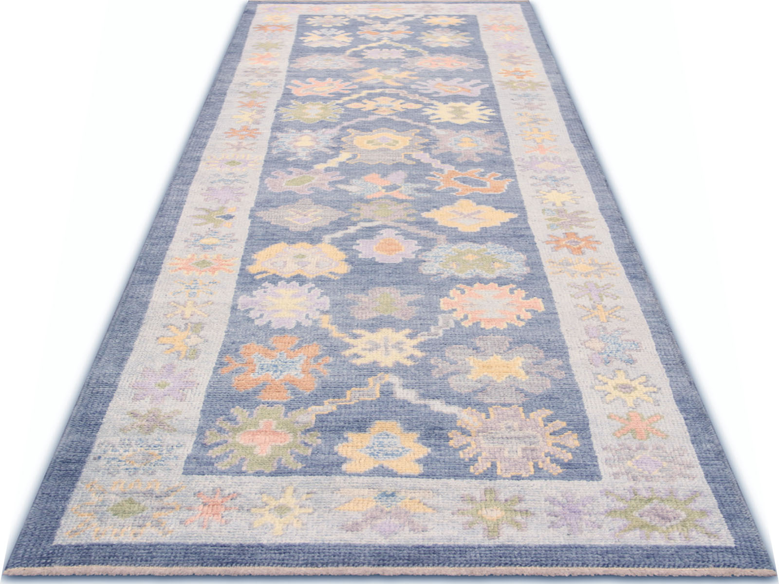 Vintage Turkish Oushak Runner - 3' x 9'6"