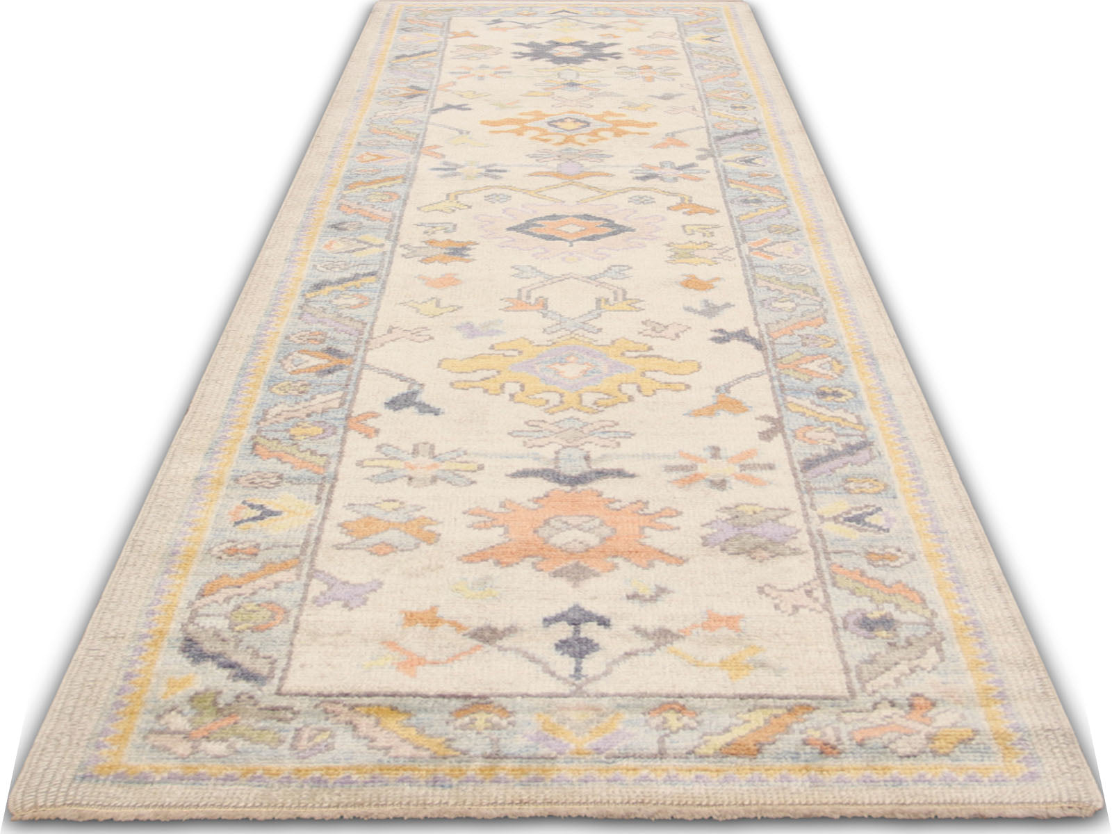 Vintage Turkish Oushak Runner - 2'9" x 10'3"