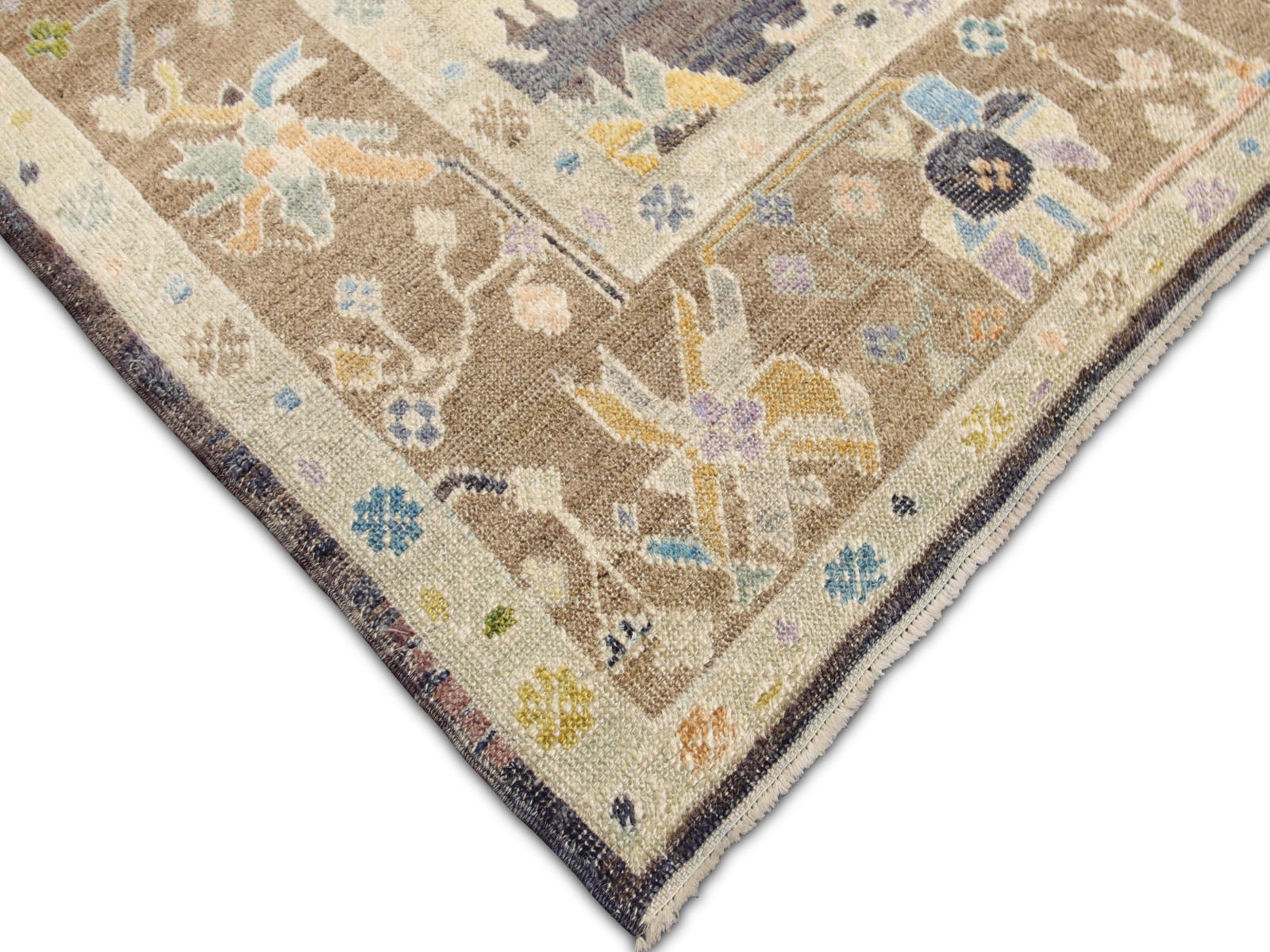 Vintage Turkish Oushak Rug - 10'2" x 14'7"
